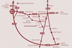 Wegbeschreibung Holzmannstett